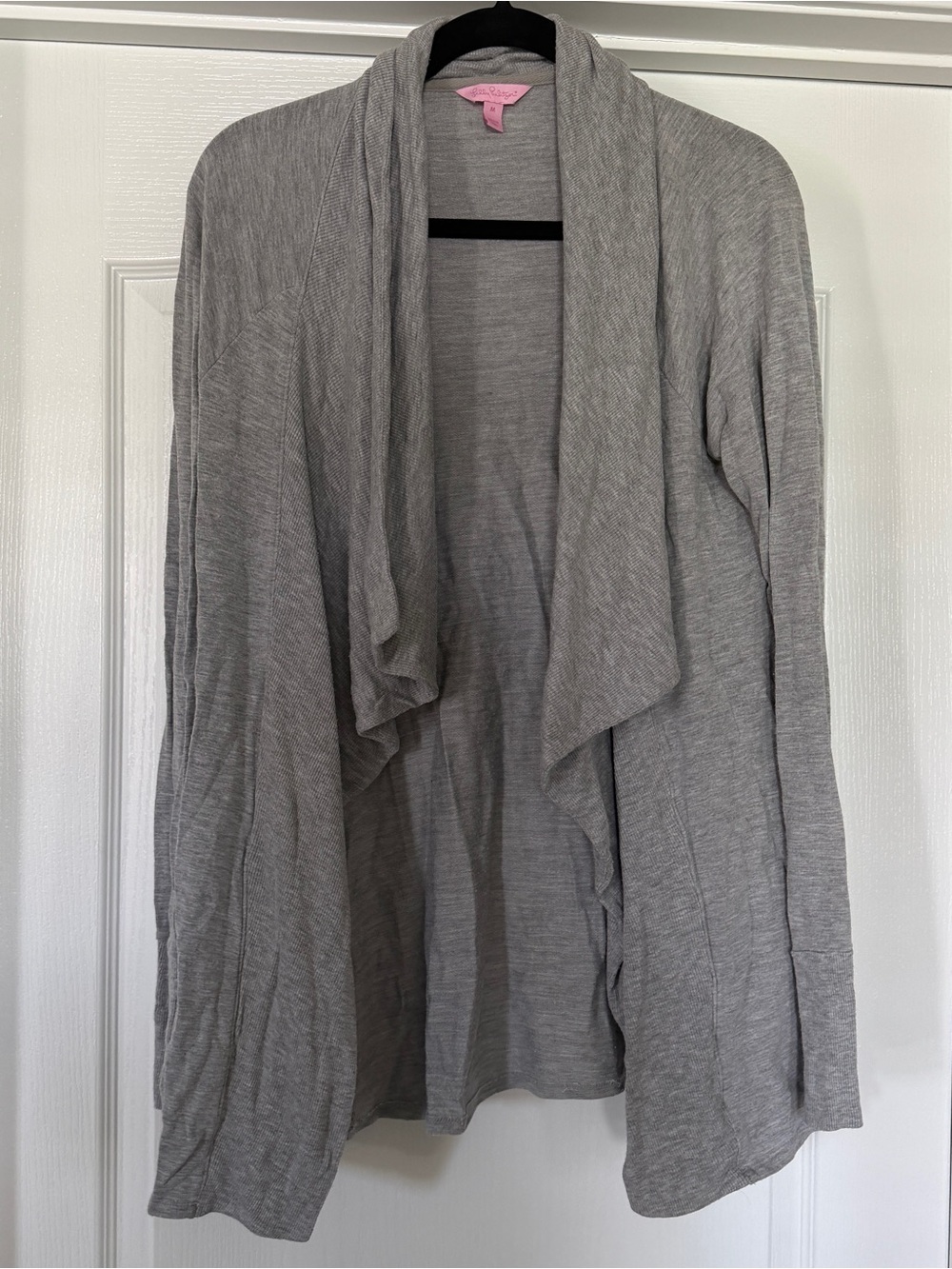 Lilly Pulitzer Grey Cardigan Sweater Size Medium